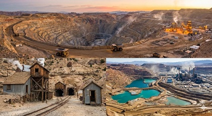 Certificate su minierei oro, argento e rame